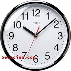 Versa Alfama Reloj de Pared Decorativo para la Cocina, el Salón, el Comedor  o la Habitación, Medidas (Al x L x An) 60 x 6 x 60 cm, Metal, Color Gris y  Azul